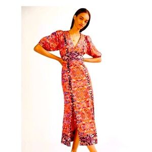 SALE 🎉 Anthropologie Floral Maxi Dress Sz 10